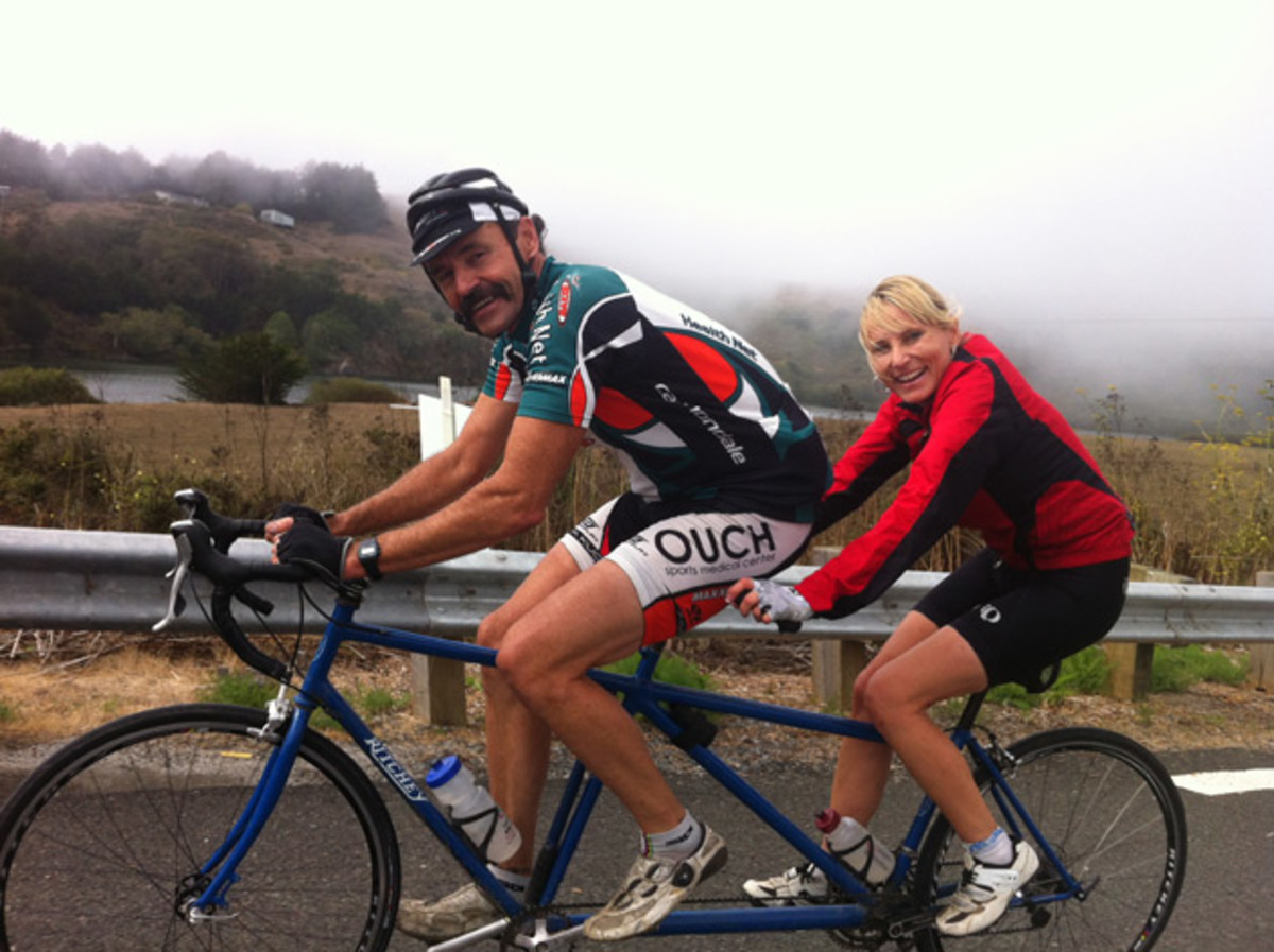 ritchey-tandem Tom Ritchey and his wife Martha let me catch up for a little photo-op after mercilessly dropping me on the descent. Martha definitely earns the Most Courageous Stoker award.