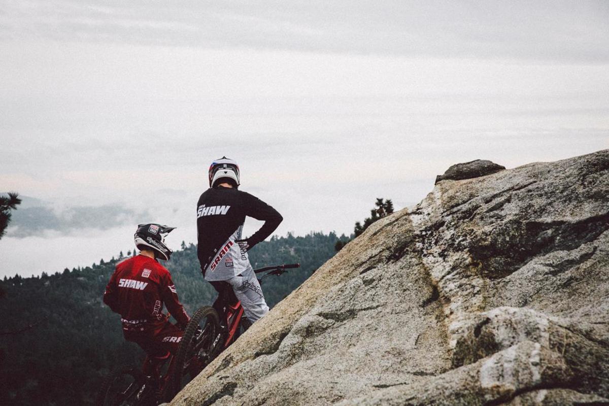 Walker and Lucas Shaw, and Russell Finsterwald will be the first riders on the new SRAM/TLD team. Photo: Adrian Marcoux