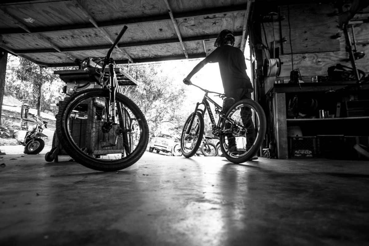Few people are lucky enough to have their favorite riding spot just steps from their garage.