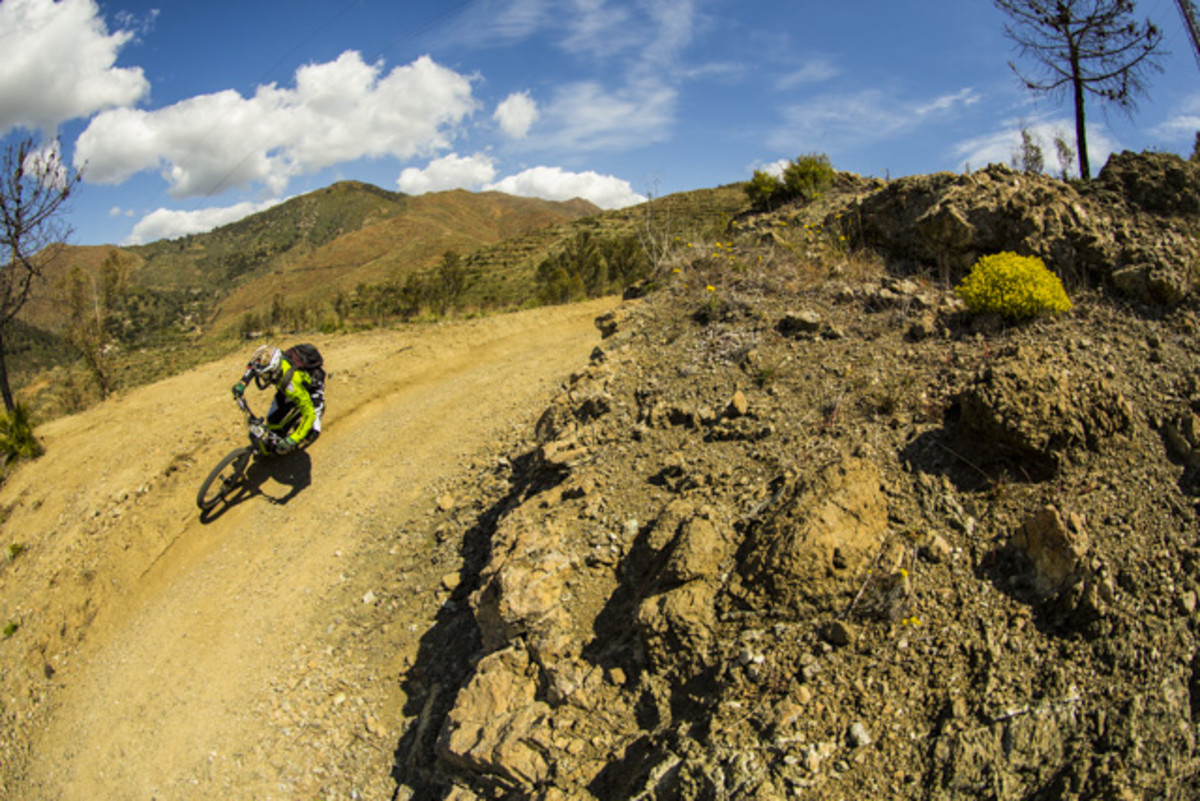 In between sections of tight, steep singletrack were several more wide-open stretches of track, perfect for closing (or opening) the gap between the dudes who started 30 seconds before and after you.... Photo by Ale di Lullo.
