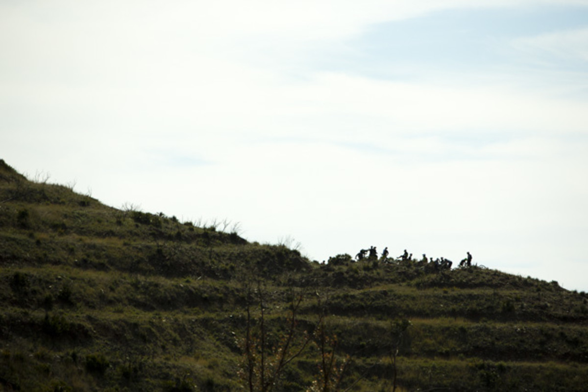 Spanish farmers have been growing grapes and other crops on these terraces for centuries, and now we get to ride as fast as possible down them. Modern life in the first world.... Photo by Jake Hamm.