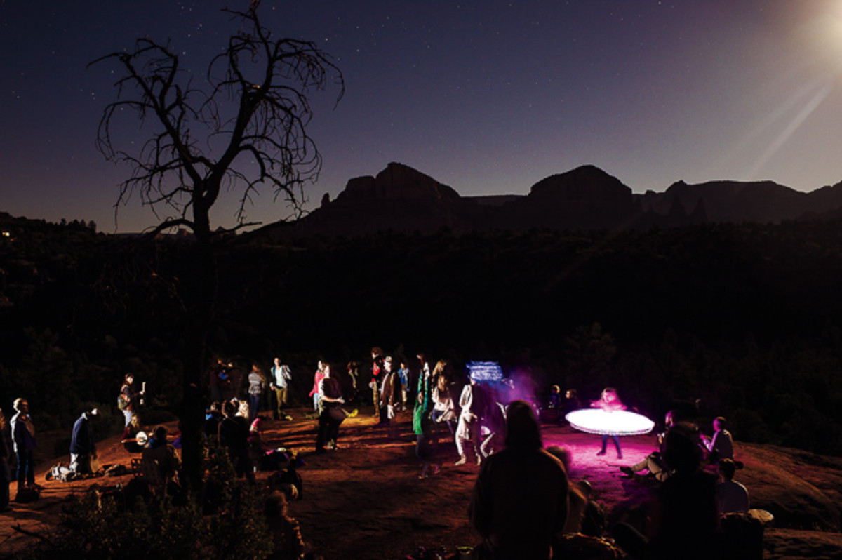 Flower children get down with their inner raver at the full-moon party.