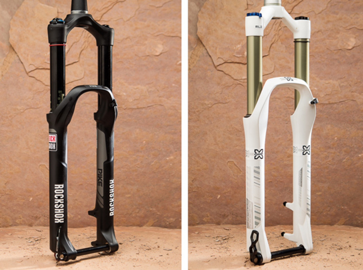 Pictured: RockShox Pike RCT3 (left) and X-Fusion Shox Sweep RL2 27.5