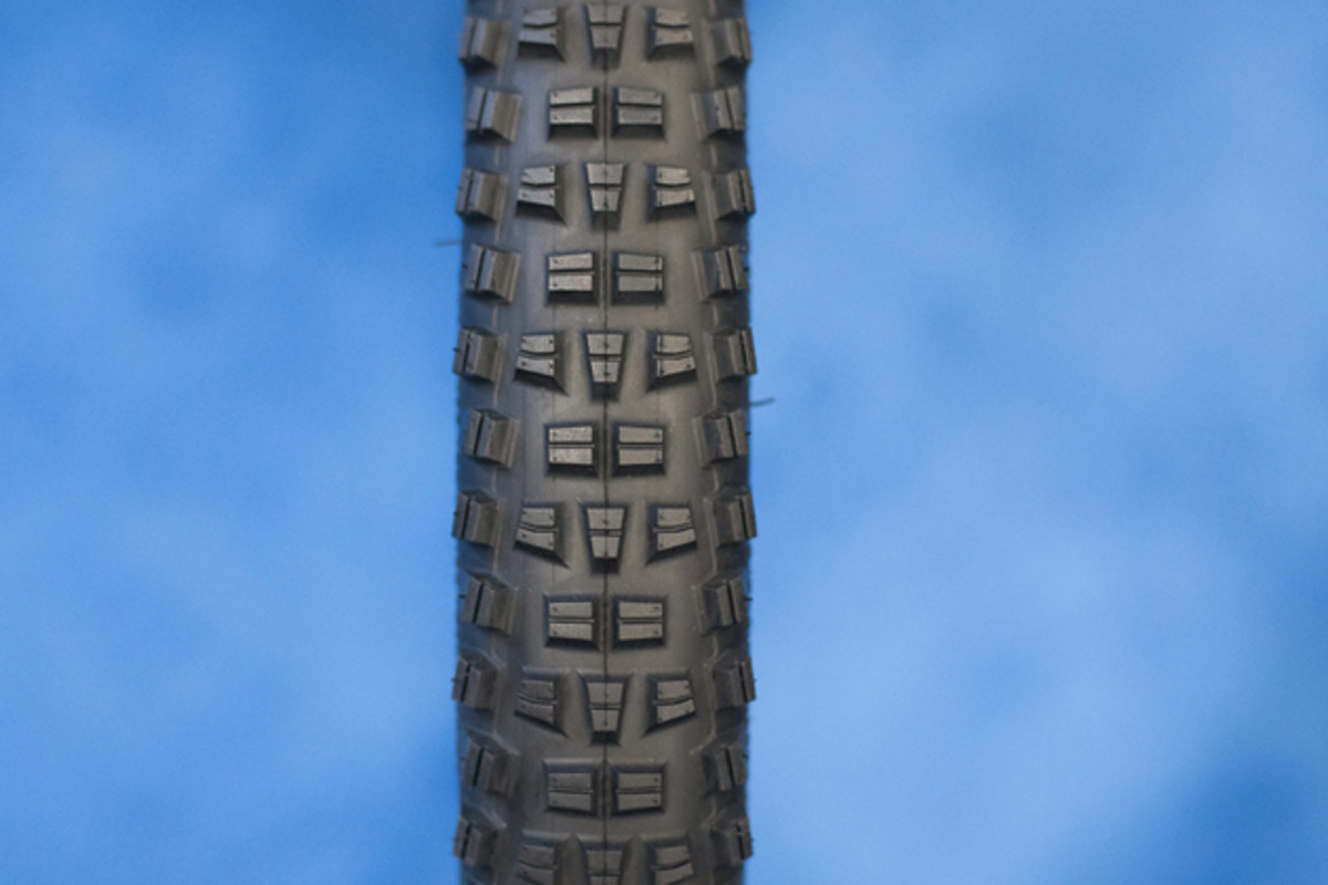 WTB's new 2.25-inch, all-purpose Trail Boss boasts tread spacing that is just about tight enough to usher in Mark Weir's comeback from a gnarly pelvic fracture. We have no doubt that Weir's gonna show that tree who the REAL Trail Boss is....