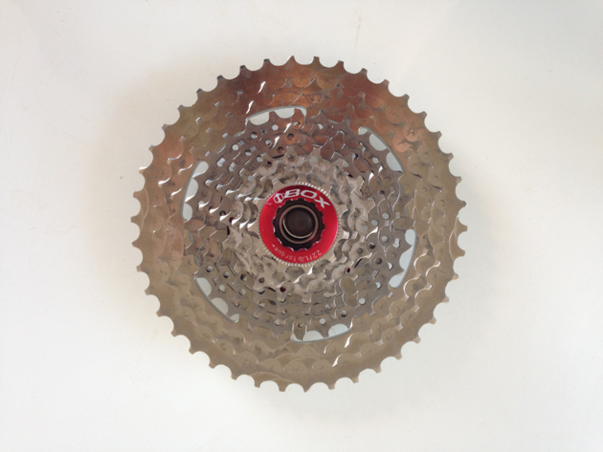 The 11-42, 10-speed cassette is part of Box's one-by drivetrain in development.