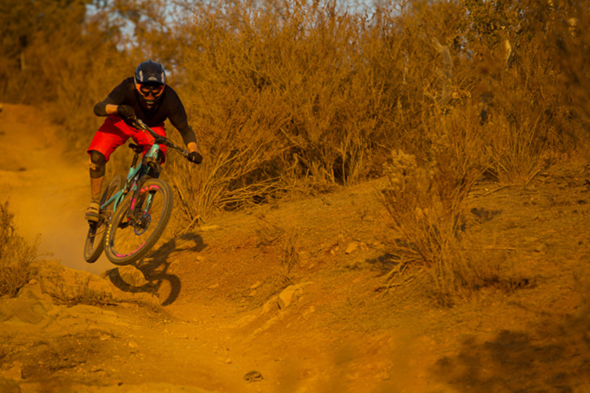 There weren't many smooth sections on the trails in Chile but there were plenty of places to come off the ground.
