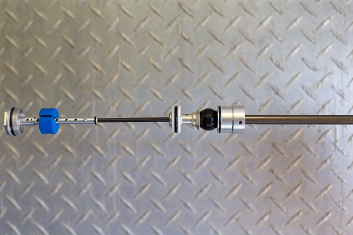 The new air spring in the Fox 36 Float will offer more linear spring rates, while lower friction seals provide improved small bump compliance.