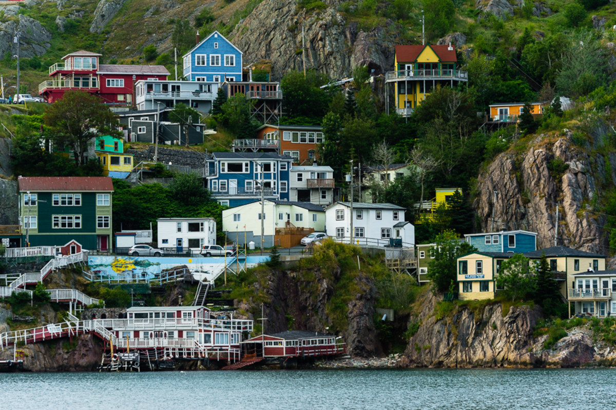 Colorful houses in St. John's, Newfoundland, Canada.