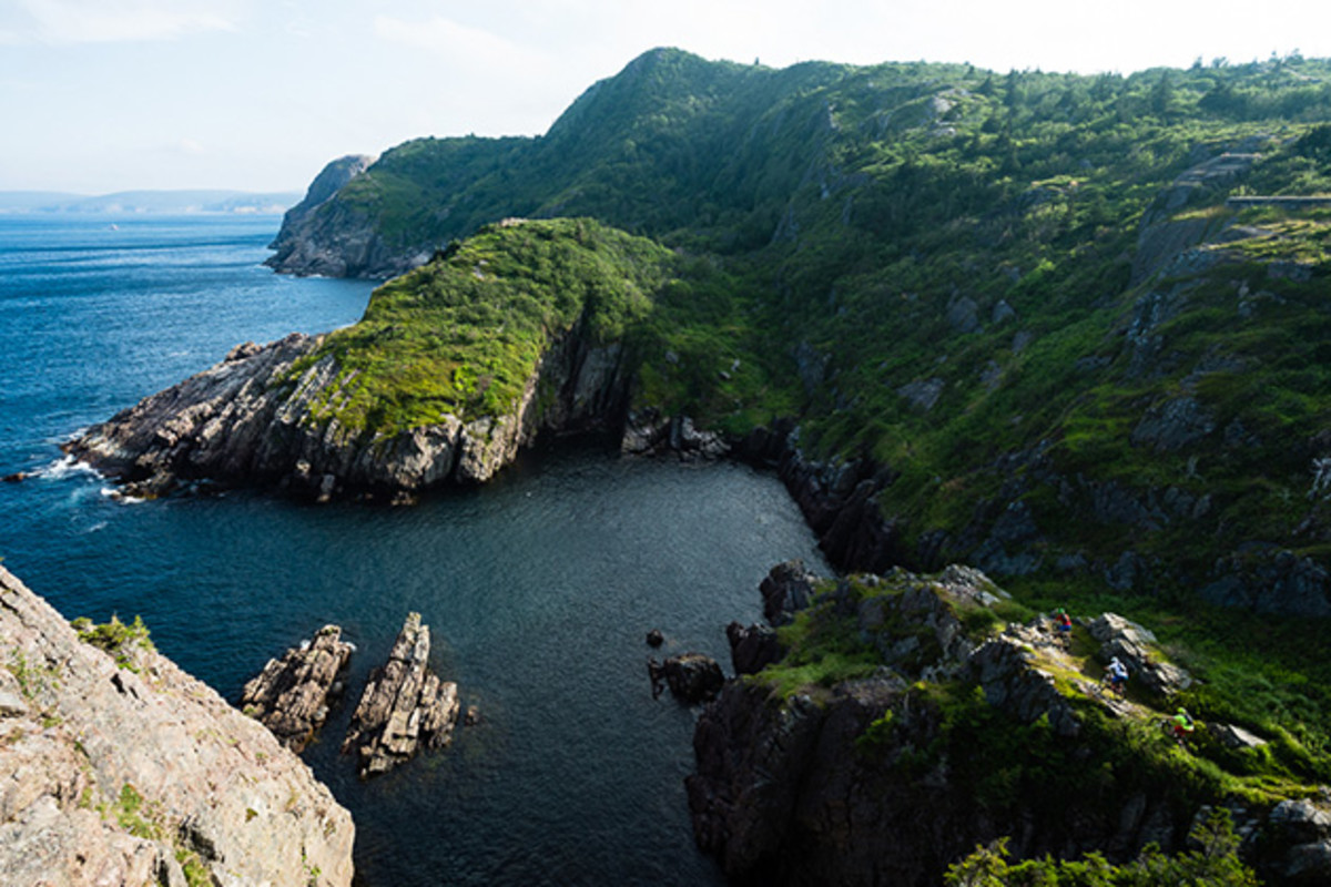 Colin Field and Kaelam Power riding near St. John's, Newfoundland, Canada.