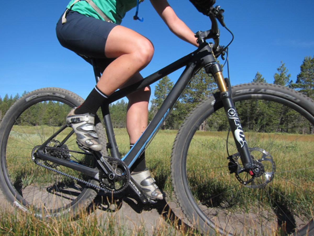 The Tranny 29 is available with a Gates carbon belt drive, a first for Ibis. This is also the first carbon-fiber hardtail on the market using the Gates belt drive. Photo: Scot Nicol