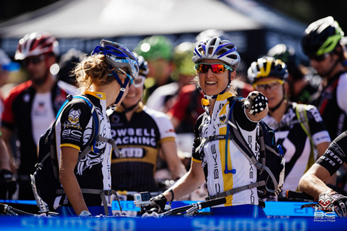 Catharine Pendrel (Luna Chix) has returned to the BC Bike Race with a new teammate.