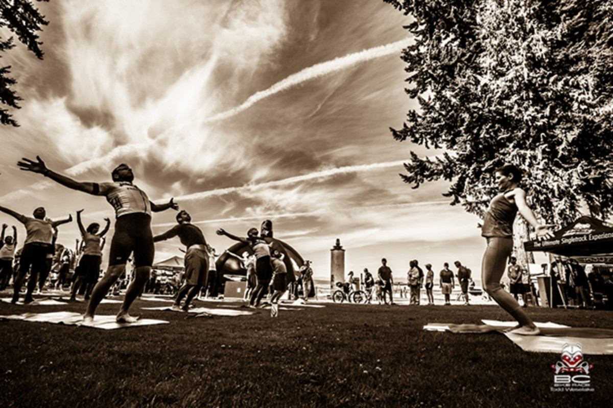 Morning and evening yoga sessions have been popular since the inaugural start last year.