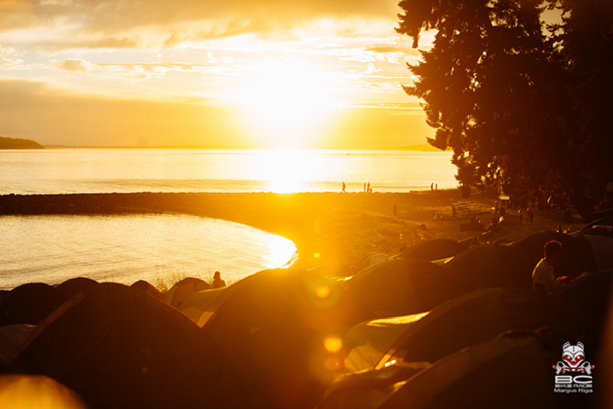Water's edge camping makes Powell River unique, and the reason the race stays here two nights this year.