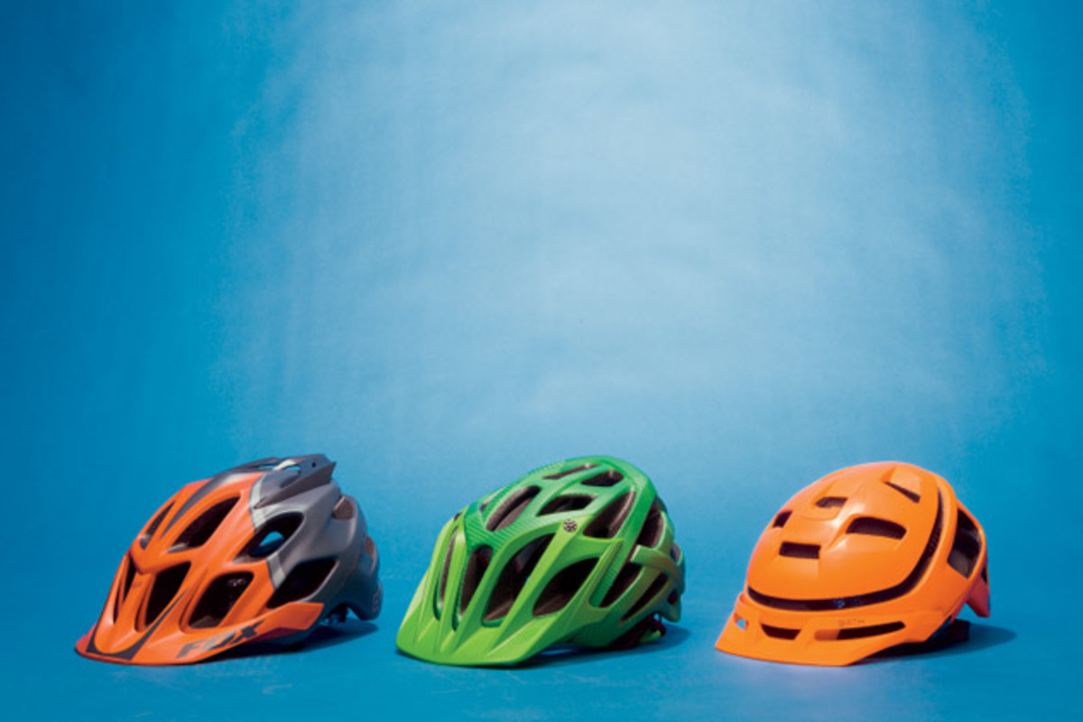 From left: Fox Flux, Specialized Vice, Smith Forefront