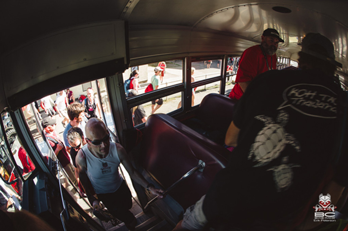 Bus transfers are the preferred method of getting to the ferries. | Photo by Erik Peterson
