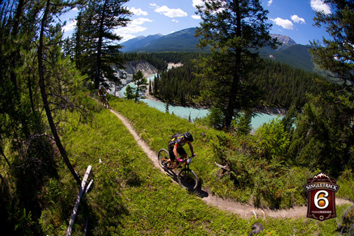 Riders wound along the banks of the Glacier-fed Kootenay River, through deep dark woods, and passed the resort area twice on the figure-eight loop course.