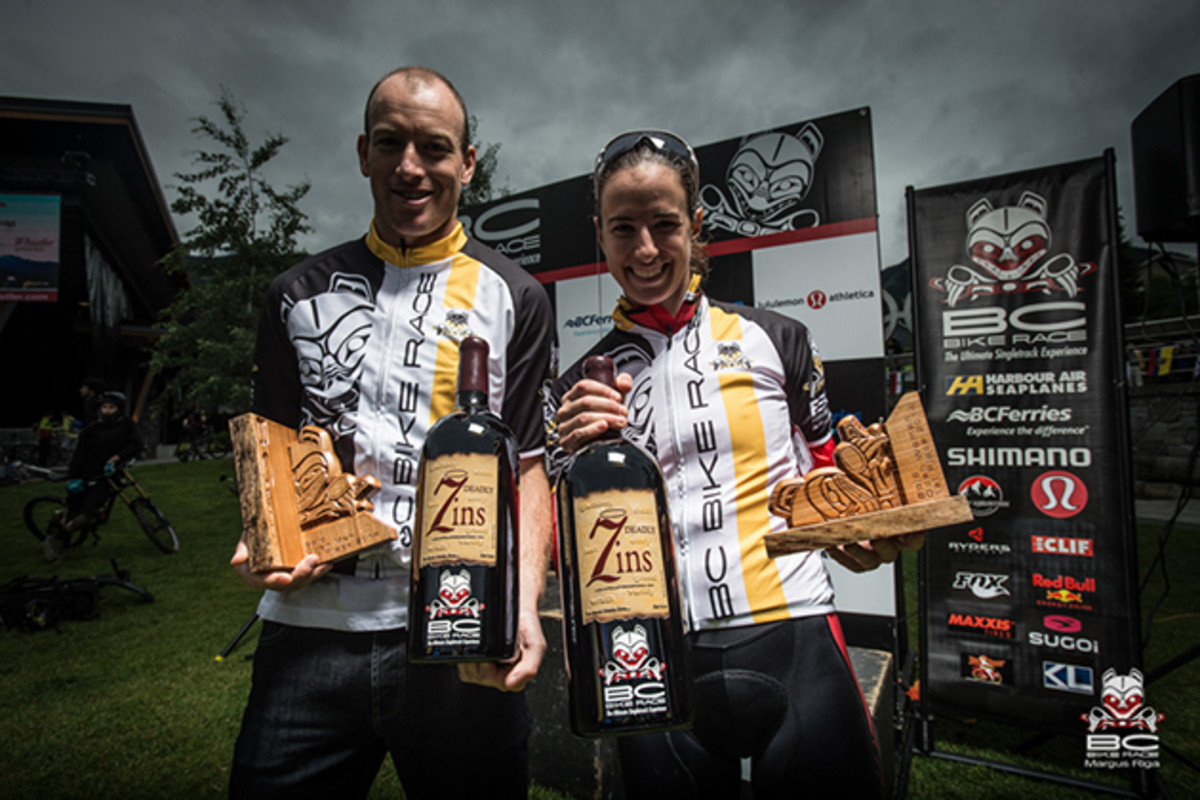 Our fastest man and woman receive magnums of Michael David Wine . *For the record those are the most amazing bottles ever.