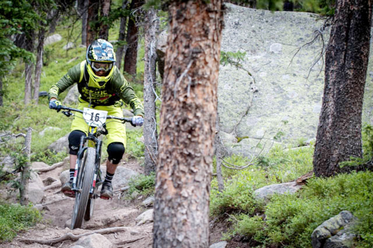 Damien Oton on course in Winter Park, Colorado. | Photo by Joe Parkin