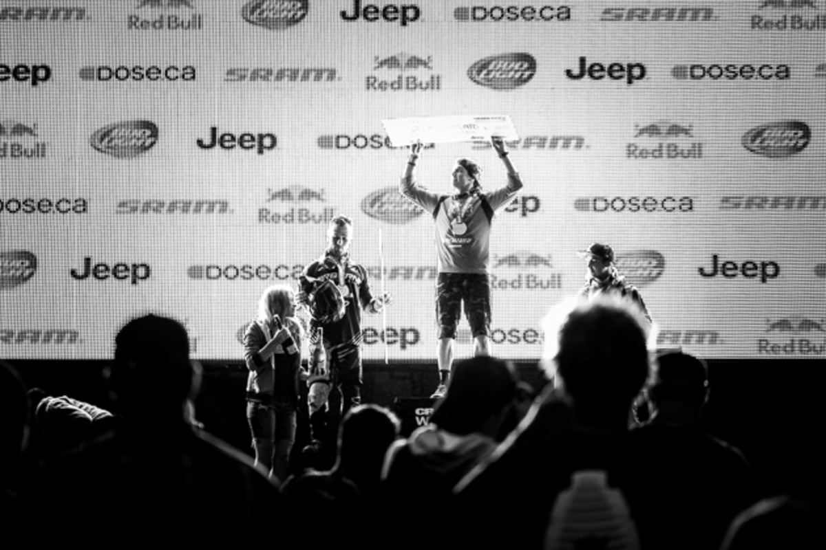 It was no surprise to see BMX star and Pumptrack Challenge winner Barry Nobles placing second between the two World Cup DH racers, Mitch Ropelato and Danny Hart.