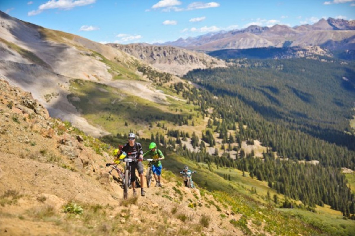 Some pedal fast, some pedal slow, but at some point all have to hike.