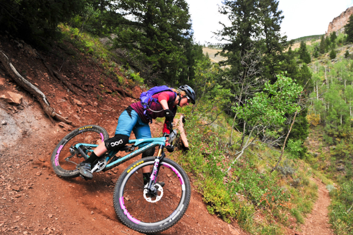 Steep corners made up much of today's race.
