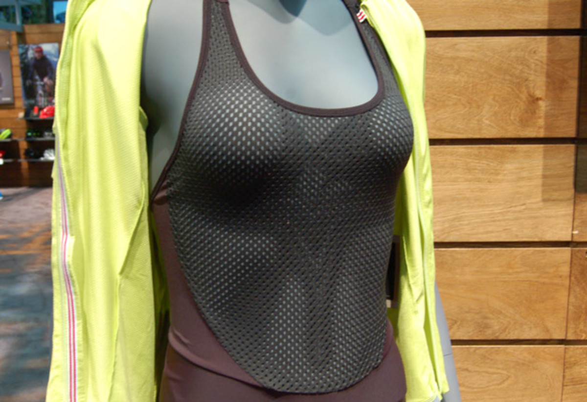 Companies are continually trying to solve the dilemma of how to make a comfortable and practical women's bib. Giro's take is a halter-style, mesh top that covers the entire torso. Price: $150.