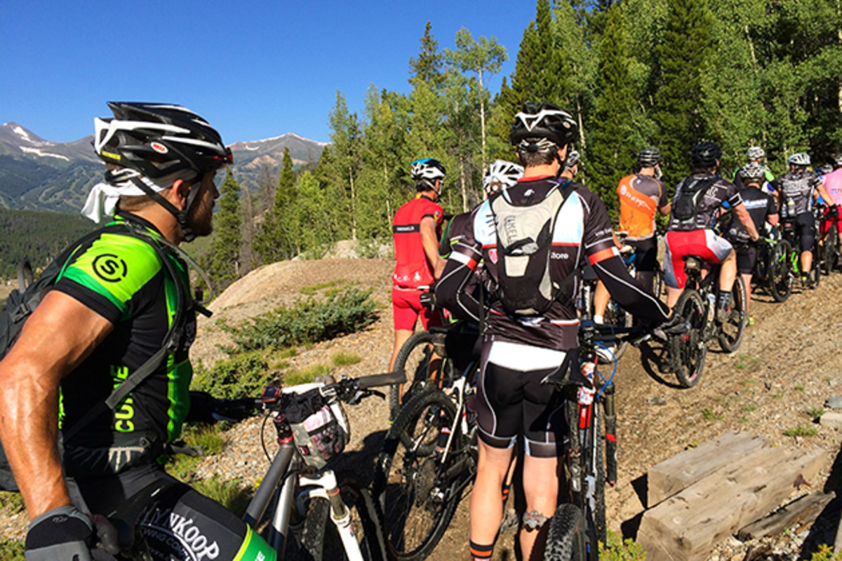 Just one of the many hike-a-bike climbs.