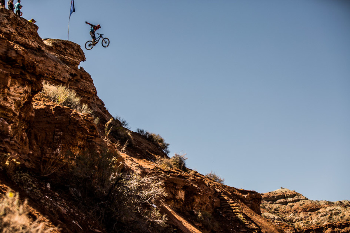 Defending Rampage champion Kyle Strait did everything he could to defend his 2013 title, including this giant no-hander on one of the venue's biggest stepdowns, locking in a fourth-place finish and a ticket straight into next year's finals.