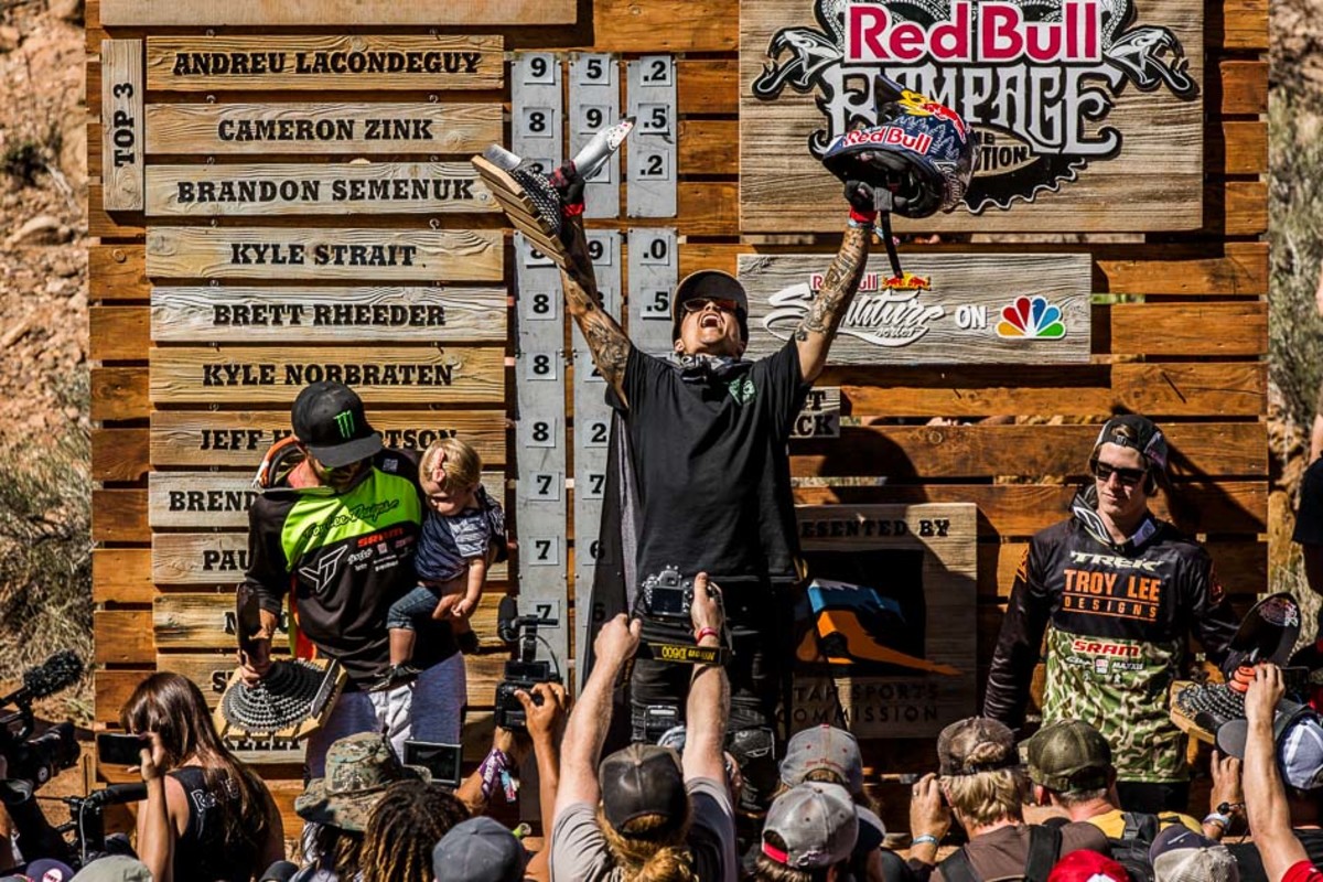 Lacondeguy is known for his frenetic energy, both on and off the bike. And judging from the exuberance he showed upon winning, he's going to have one hell of a big night out.