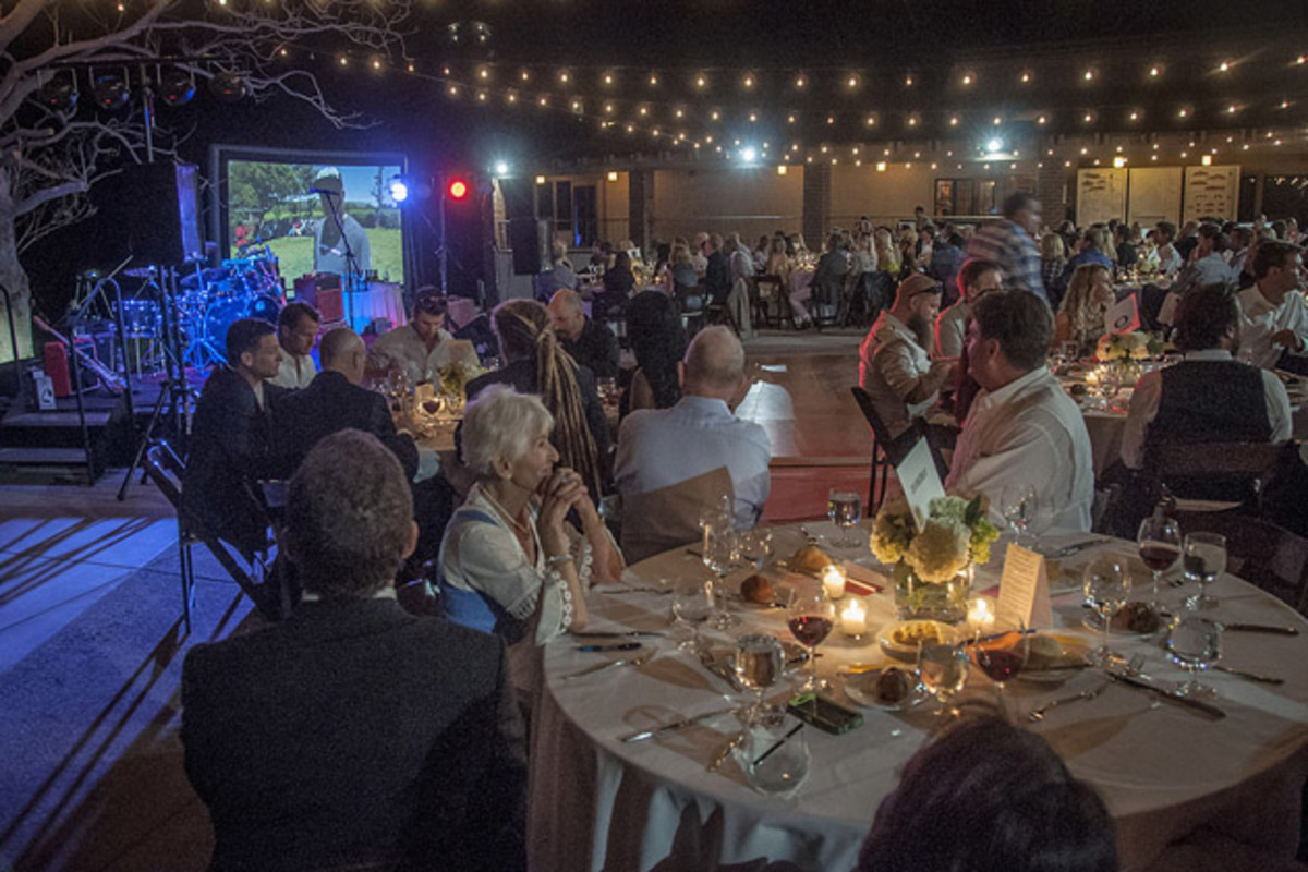 Guest dined al fresco under the lights