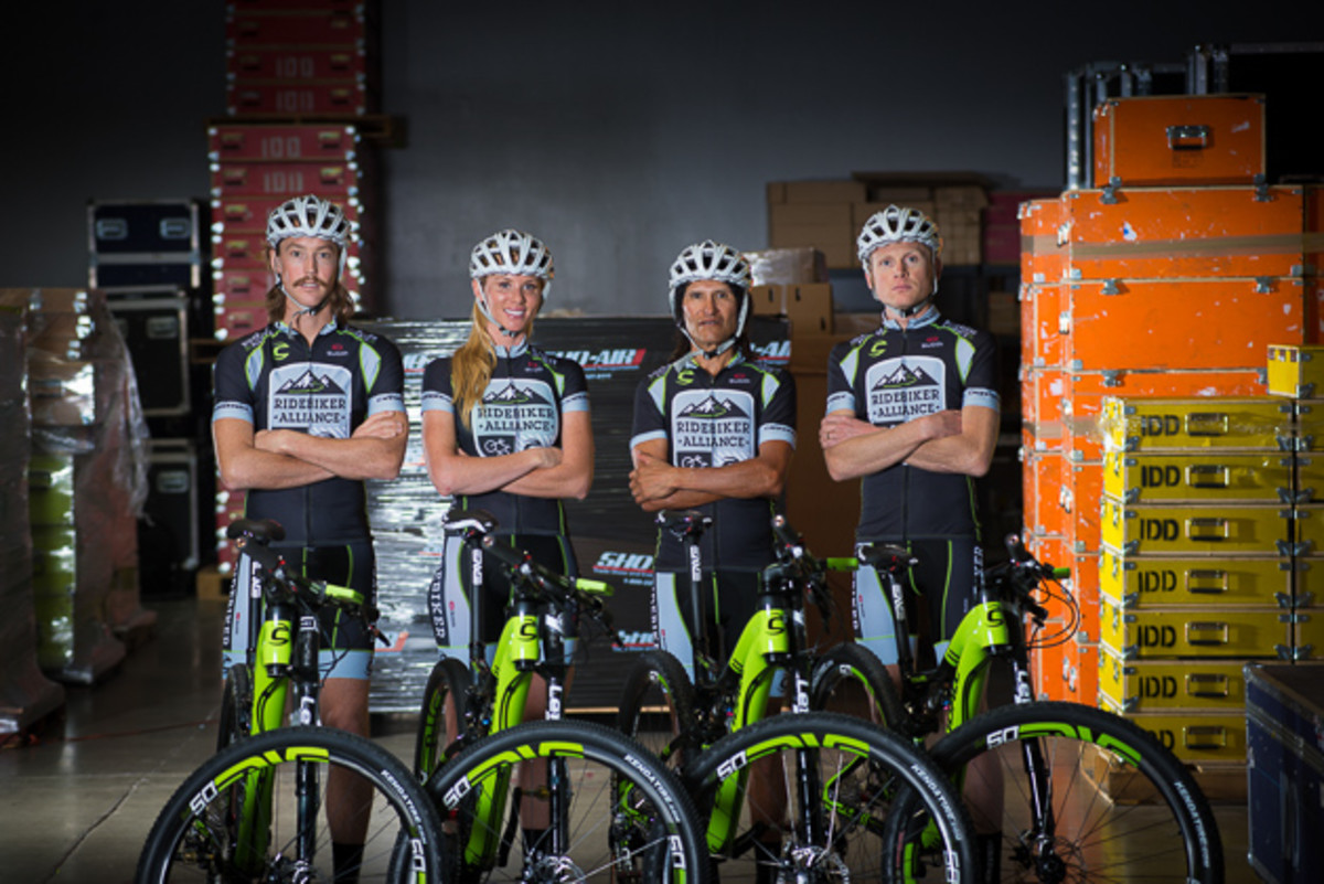 The Ridebiker Alliance Professional Representatives includes team members, San Schultz, Kimber Tedro, Tinker Juarez and Alex Grant.