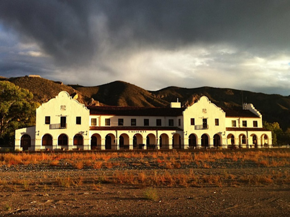 The old train depot in Caliente, Nevada. Photo: Joey Klein