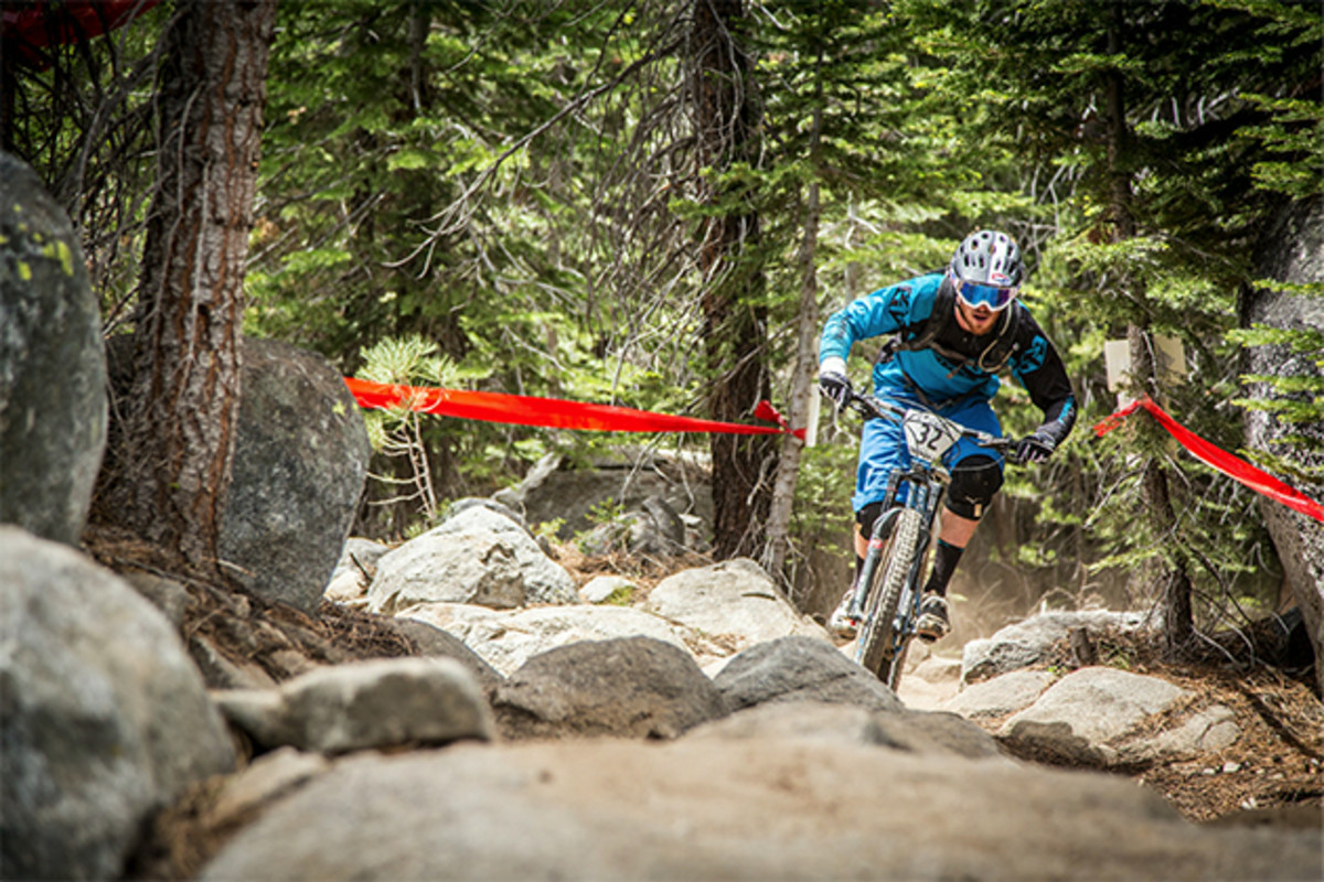 Tom Doran charging the stage 3 rock garden. PHOTO: Called to Creation.