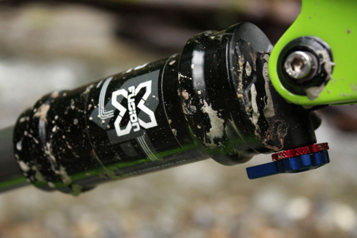 How can Ibis offer a complete bike for $1,050 more than just the bare frame? It comes down to the Special Blend component kit--a mix of cost-conscious components that include X-Fusion front and rear suspension.