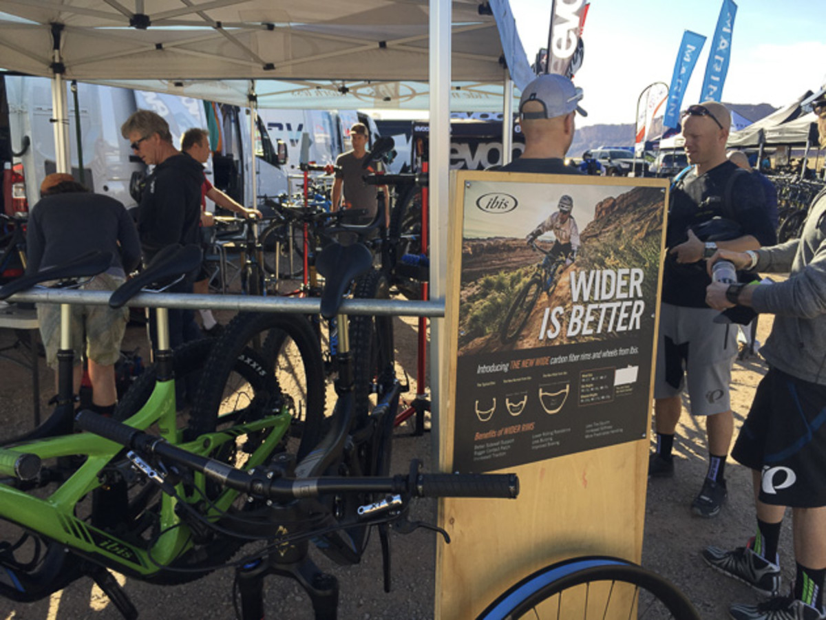 Ibis booth Outerbike Moab
