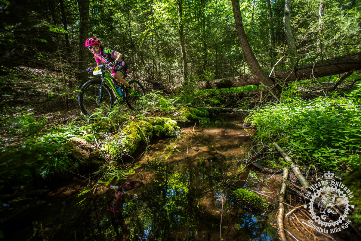 Vicki Barclay (Stan’s NoTubes Elite Women’s Team) rides through the picturesque scenery of R.B. Winter Park.