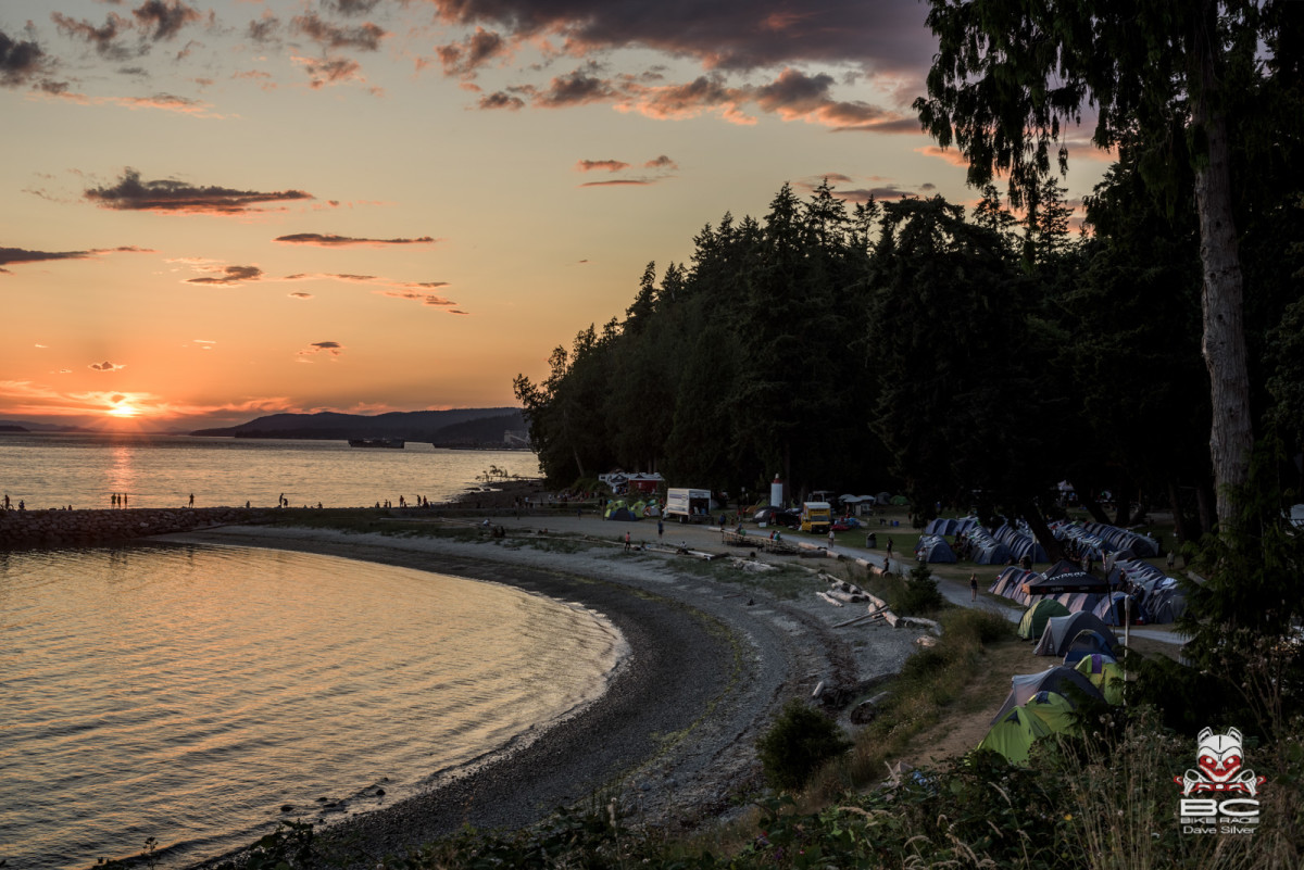 This sunset is why the BCBR team decided that a two day stay was justified in Powell River. Photo: Dave Silver