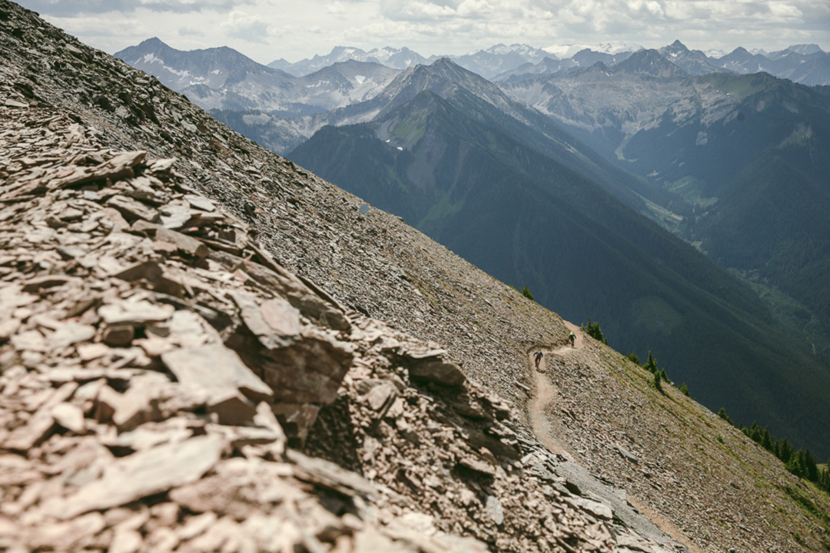 Retallack's trail crew builds ripping singletrack on the most exposed and harsh terrain. Thanks guys!