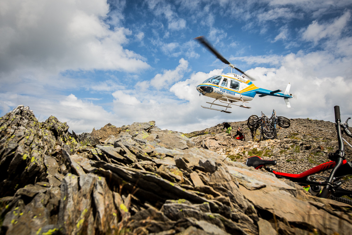 It'd be impossible to publish this post without at least one shot of the helicopter. Photo: Ryan Palmer