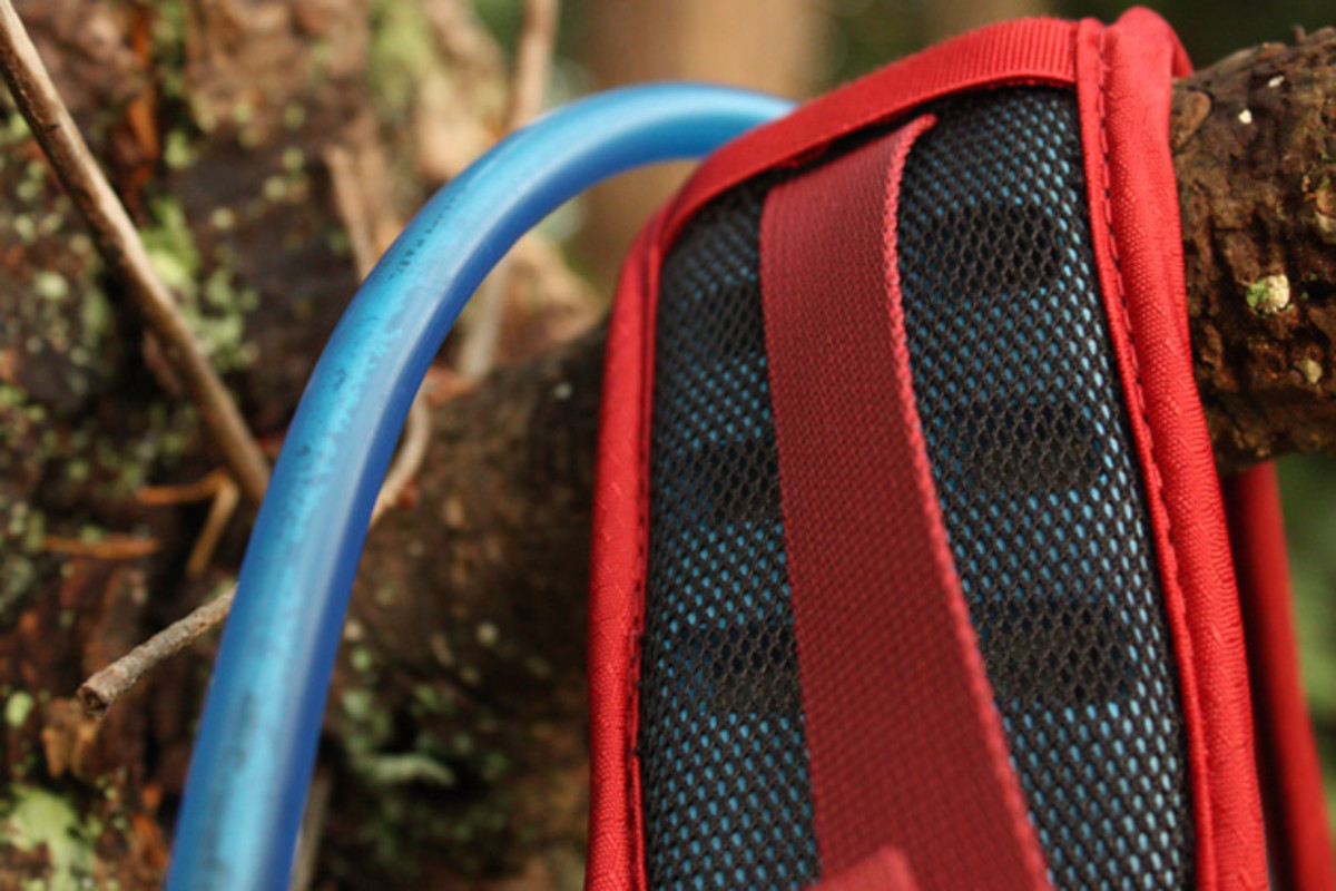 The Escapist's shoulder straps, hip belt and back panel are made with perforated EVA foam, which helps funnel air across the pack's main contact points. A seemingly small detail that definitely increases comfort.
