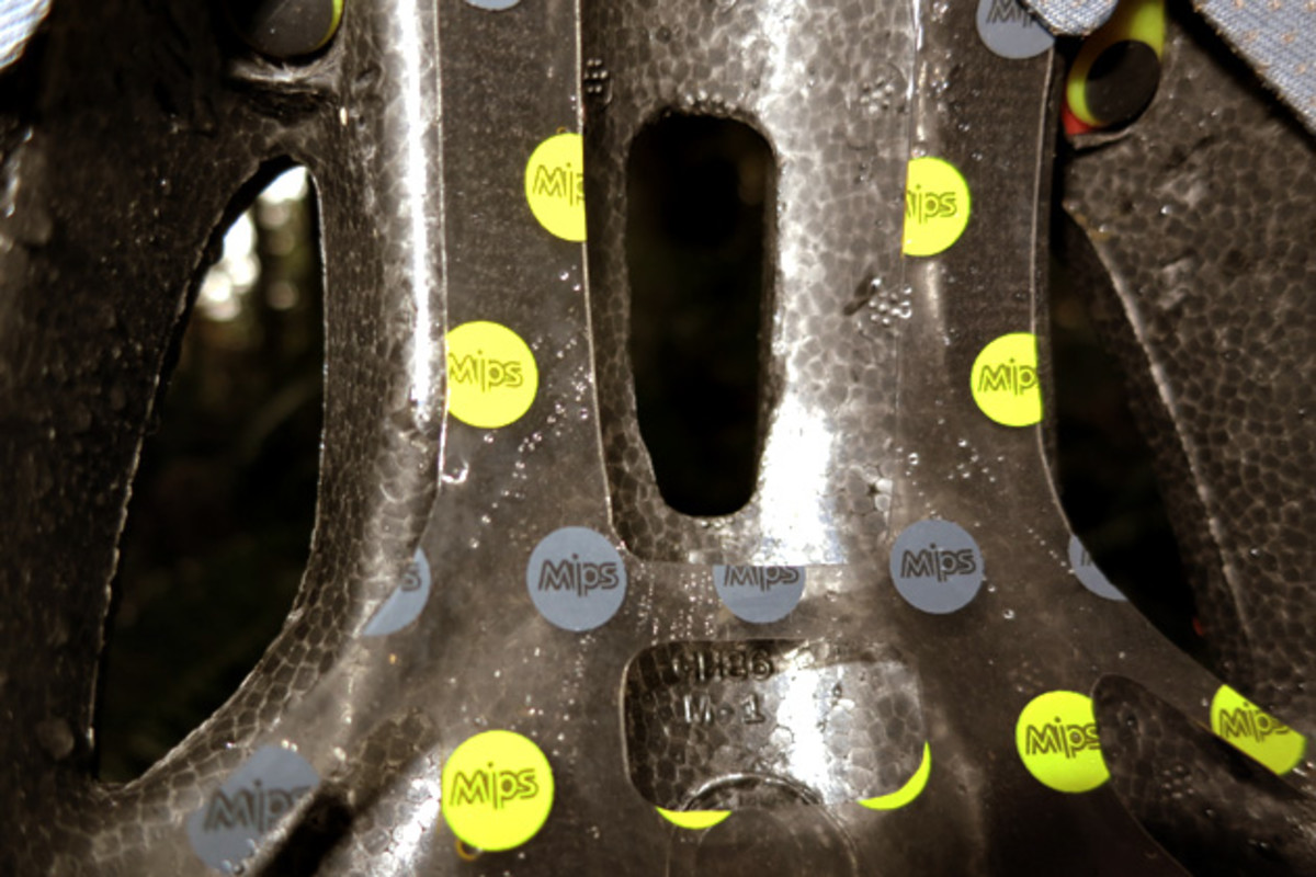 If you were expecting MIPS to look awesome in a high-tech, half-human, half cyborg way...well, no, it's basically a bit of plastic. However, it's a very important piece of plastic that several independent studies have shown can help reduce the forces most likely to cause concussions. In short, it's a good thing.