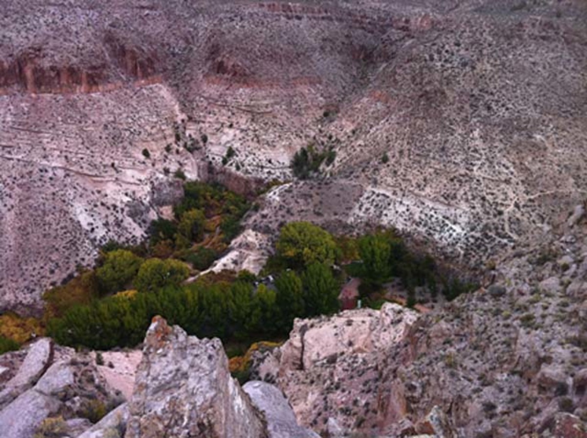 Looking down into Kershaw-Ryan State Park, where 12 miles of new trail are planned.