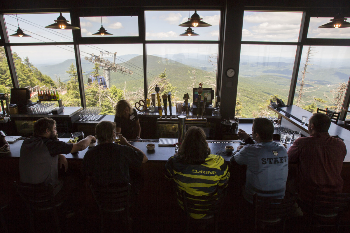 Killington's Peak Lodge serves up the best tap-side views in the state.