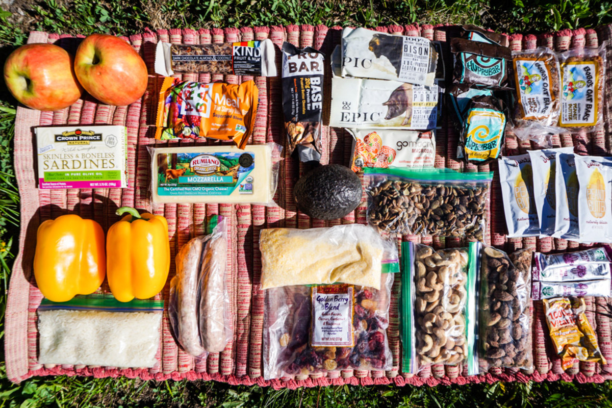 Food for a quick overnighter for two bikepackers. Photo: Kurt Refsnider