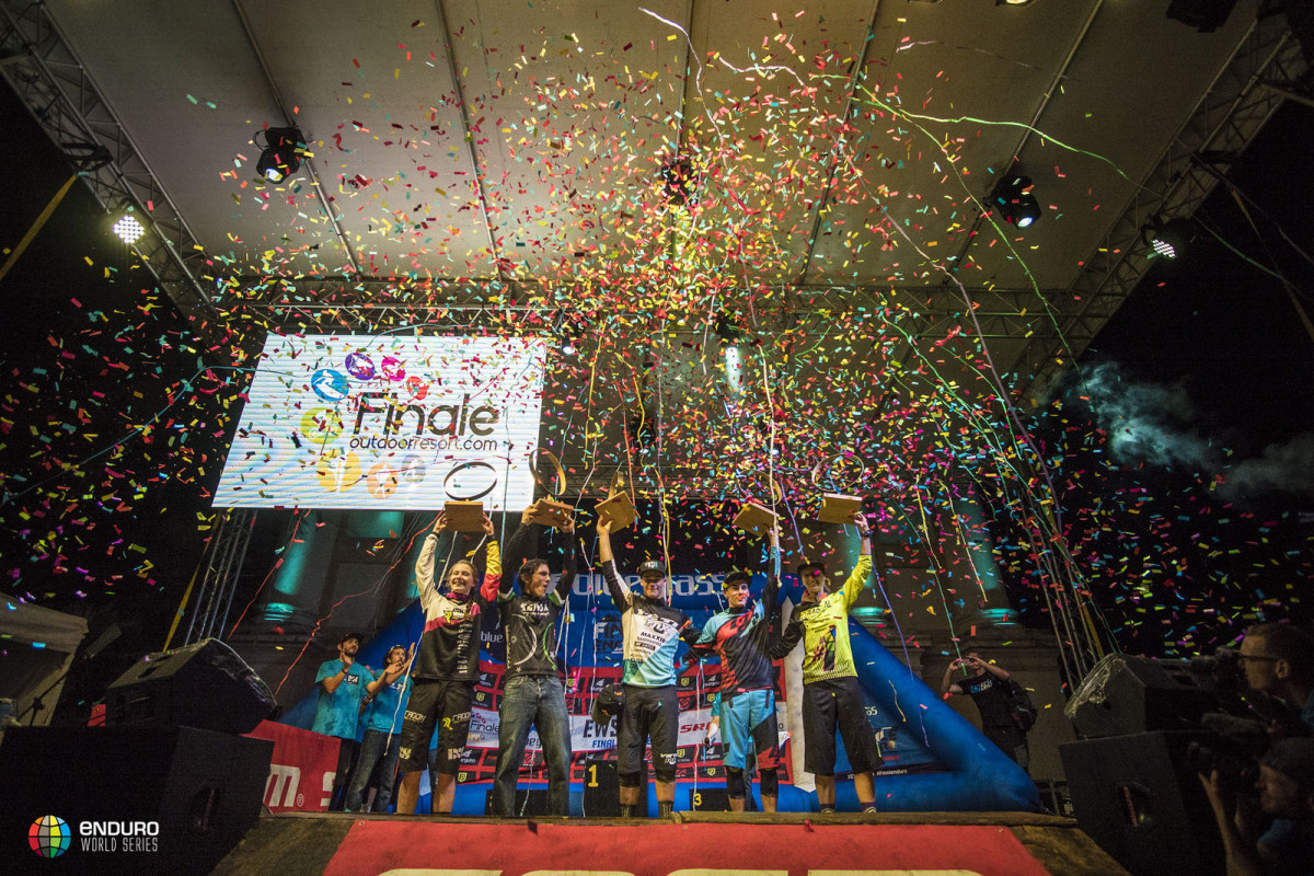 Your 2016 series overall winners (from left): Raphaela Richter, Michael Broderick, Richie Rude, Adrien Dailly and Cécile Ravanel.
