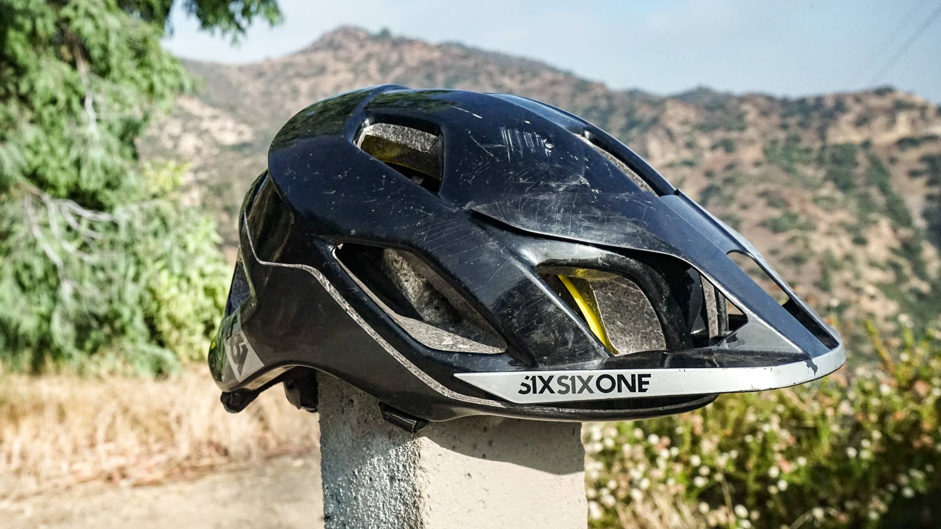 black football helmet front view Satin black and a touch of chrome