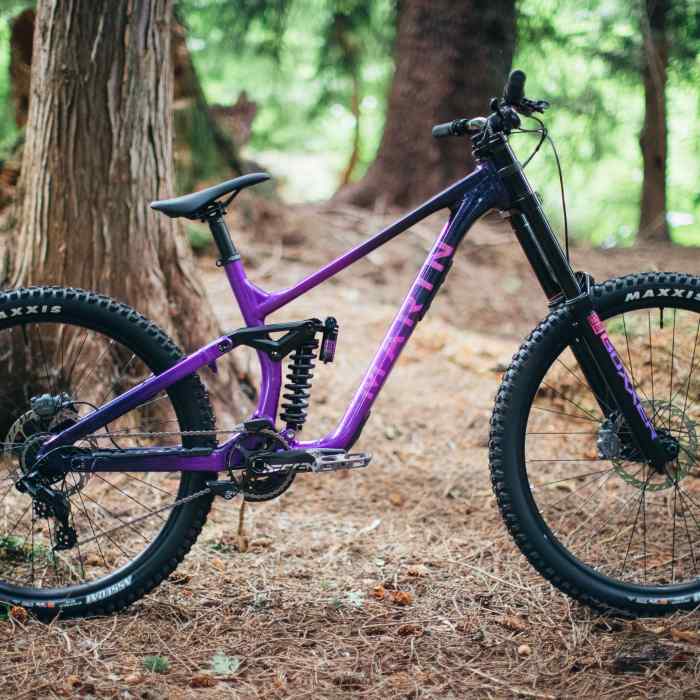 Purple downhill bike 2025