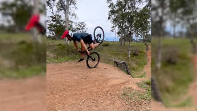 Rider Sacrifices Bike In Luckiest Crash Landing Of His Life BikeMag
