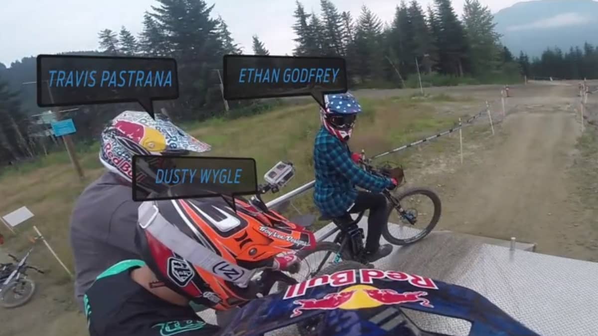 Follow Travis Pastrana and the Nitro Circus down Whistler s A Line