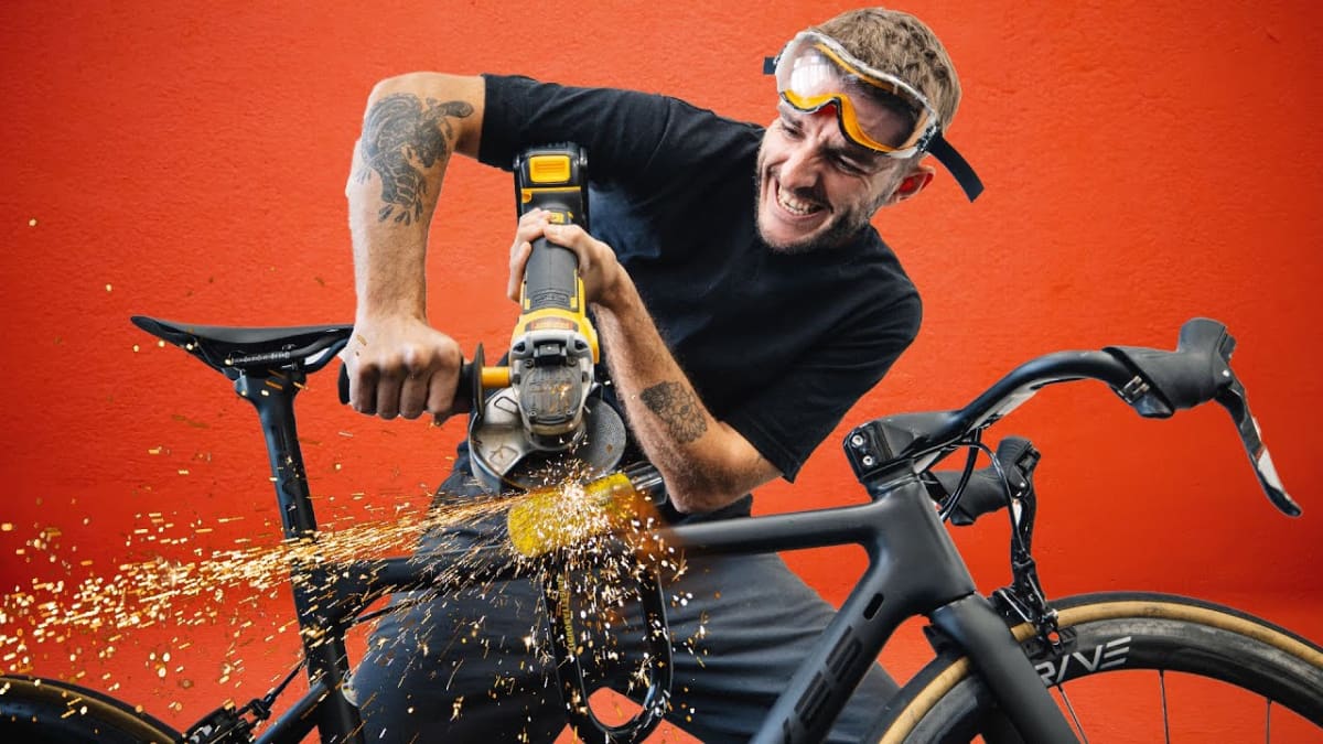 Angle grinder bike theft top